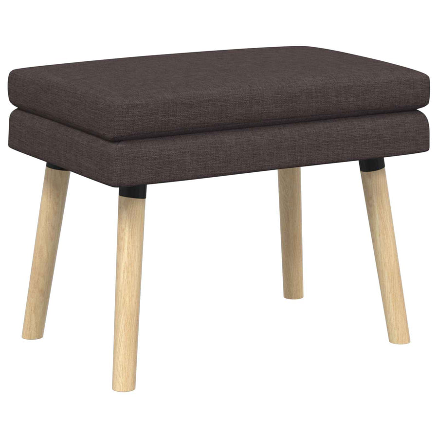 Dubbel Laagige Bank Donkerbruin 60 x 40 x 46 cm Stof