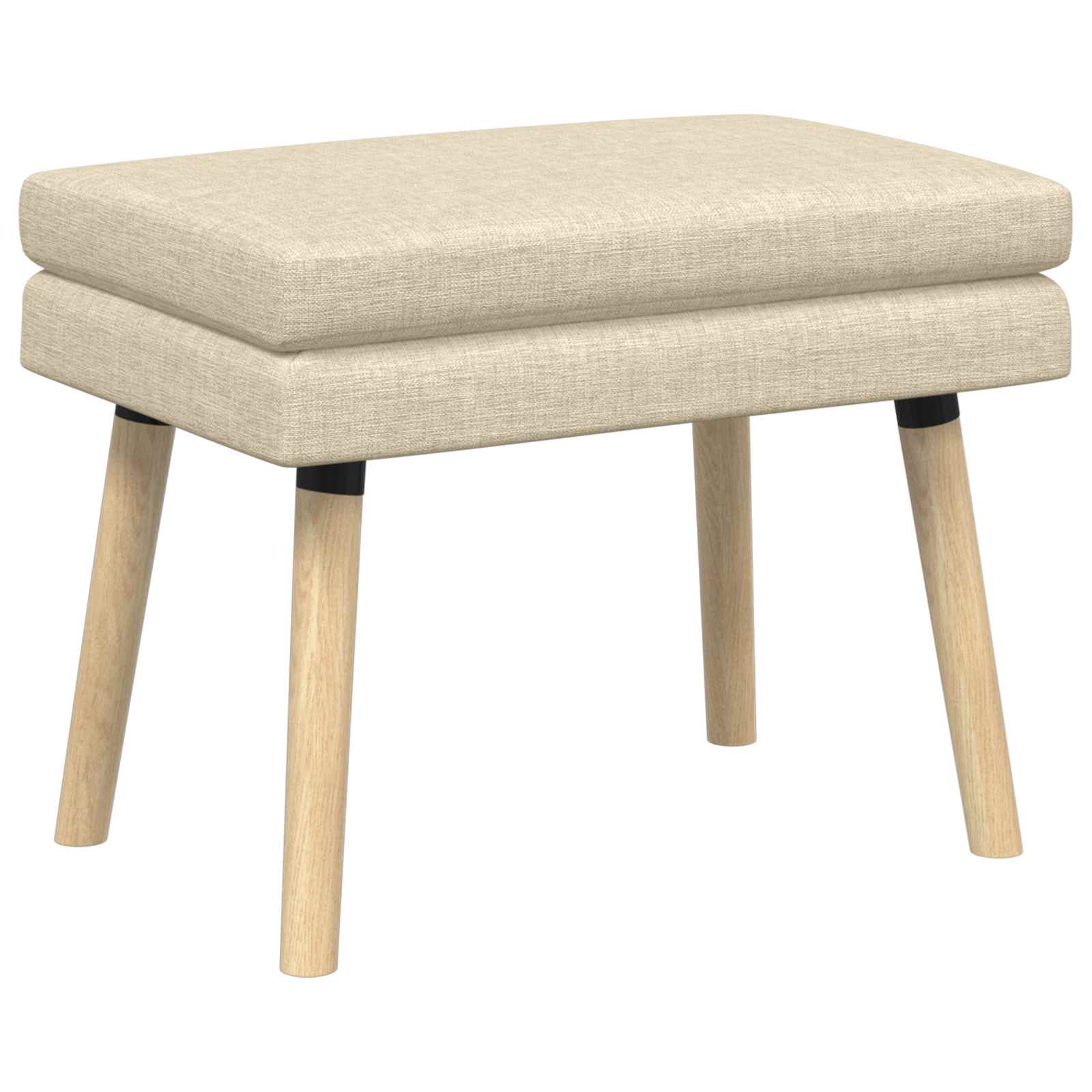 Dubbel Laagige Bank Crèmekleurig 60 x 40 x 46 cm Stof
