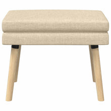 Dubbel Laagige Bank Crèmekleurig 60 x 40 x 46 cm Stof