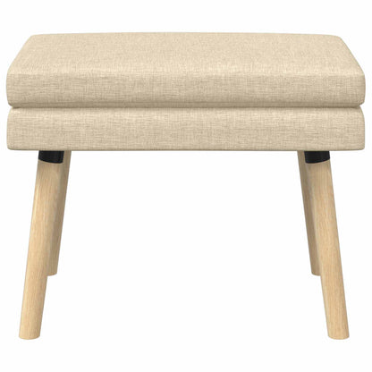 Dubbel Laagige Bank Crèmekleurig 60 x 40 x 46 cm Stof