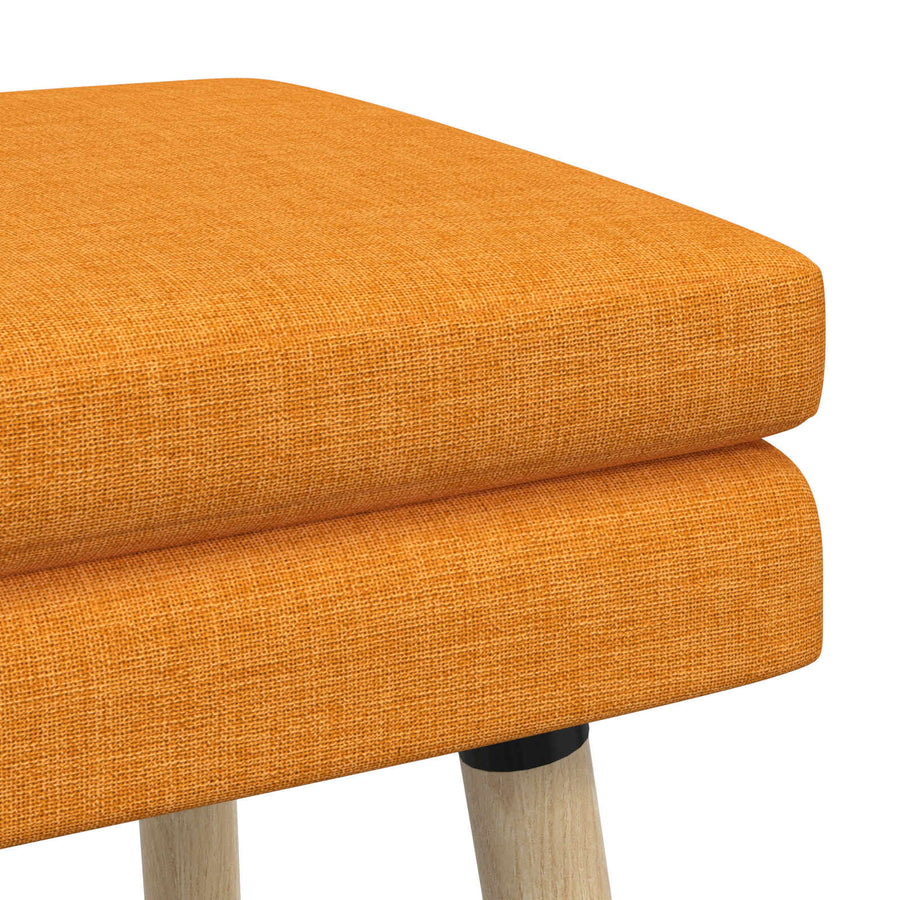 Dubbel Laagige Bank Donkergeel 60 x 40 x 46 cm Stof
