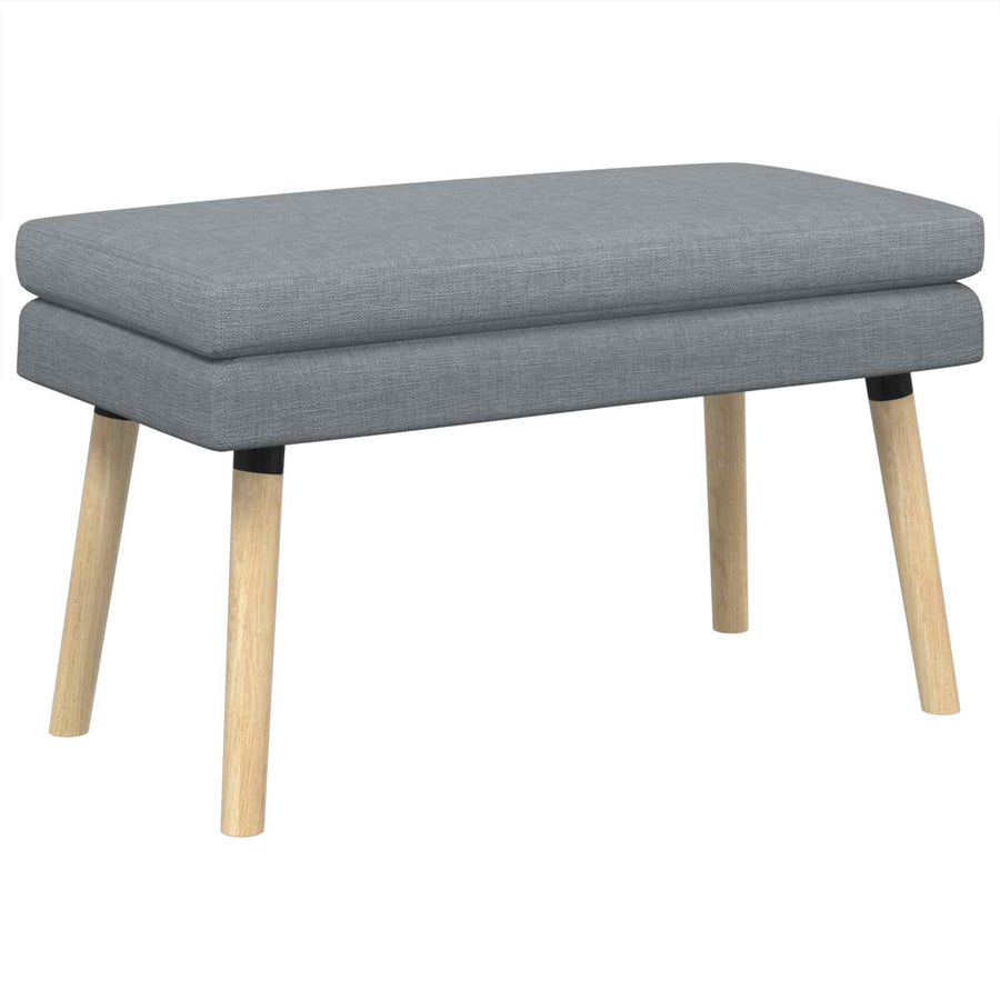 Dubbel Laagige Bank Lichtgrijs 80 x 40 x 47 cm Stof