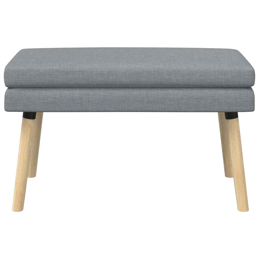 Dubbel Laagige Bank Lichtgrijs 80 x 40 x 47 cm Stof