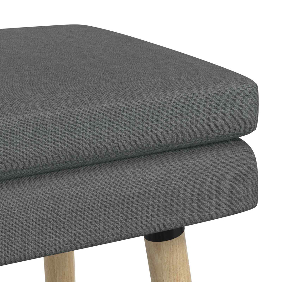 Dubbel Laagige Bank Donkergrijs 80 x 40 x 47 cm Stof
