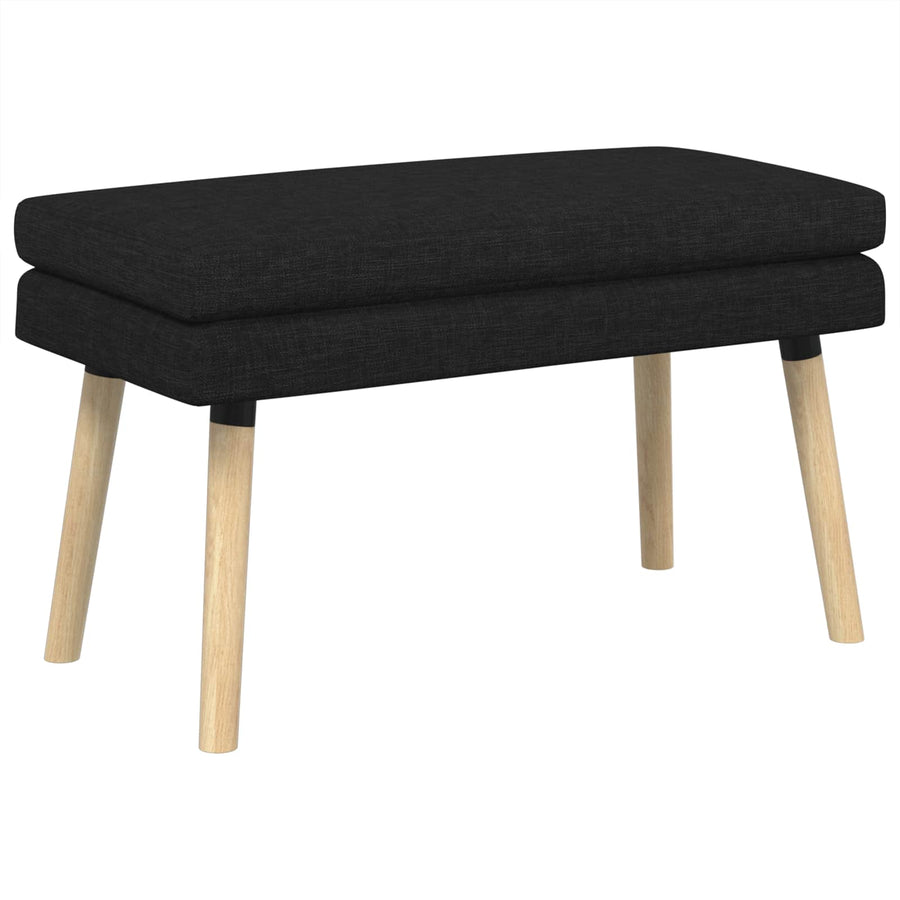 Dubbel Laagige Bank Zwart 80 x 40 x 47 cm Stof