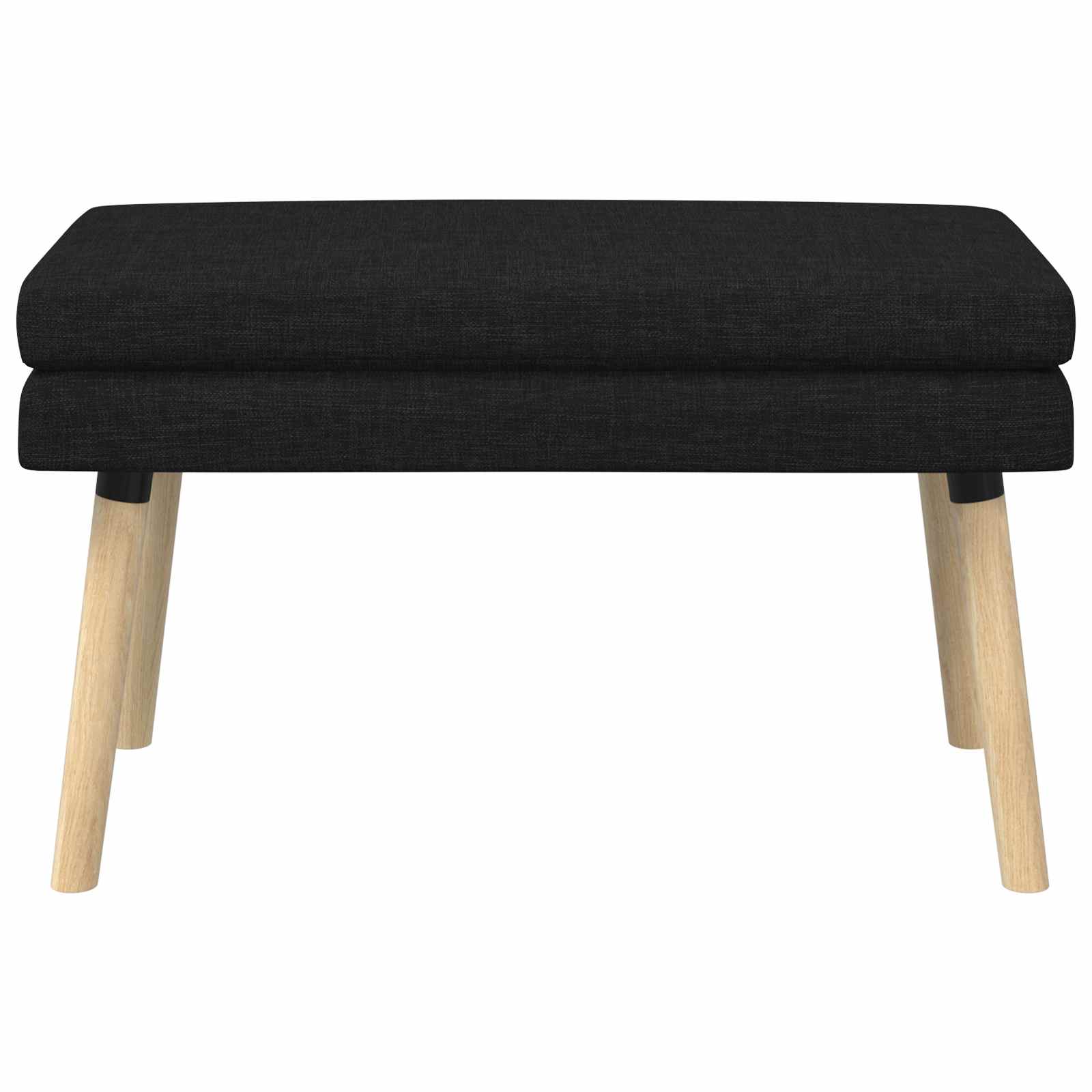 Dubbel Laagige Bank Zwart 80 x 40 x 47 cm Stof
