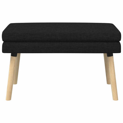 Dubbel Laagige Bank Zwart 80 x 40 x 47 cm Stof