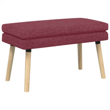 Dubbel Laagige Bank Wijnrood 80 x 40 x 47 cm Stof