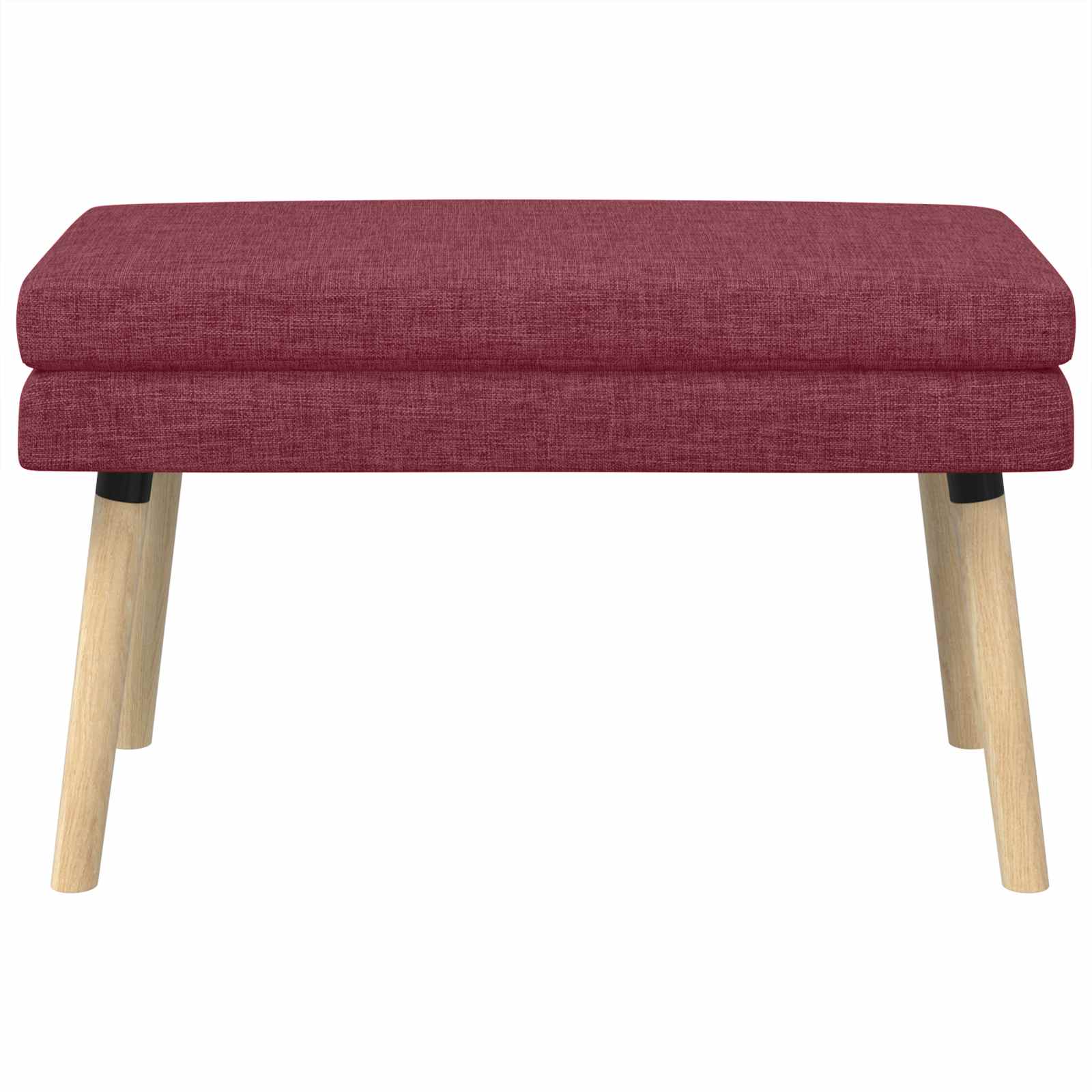 Dubbel Laagige Bank Wijnrood 80 x 40 x 47 cm Stof