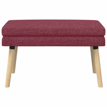 Dubbel Laagige Bank Wijnrood 80 x 40 x 47 cm Stof