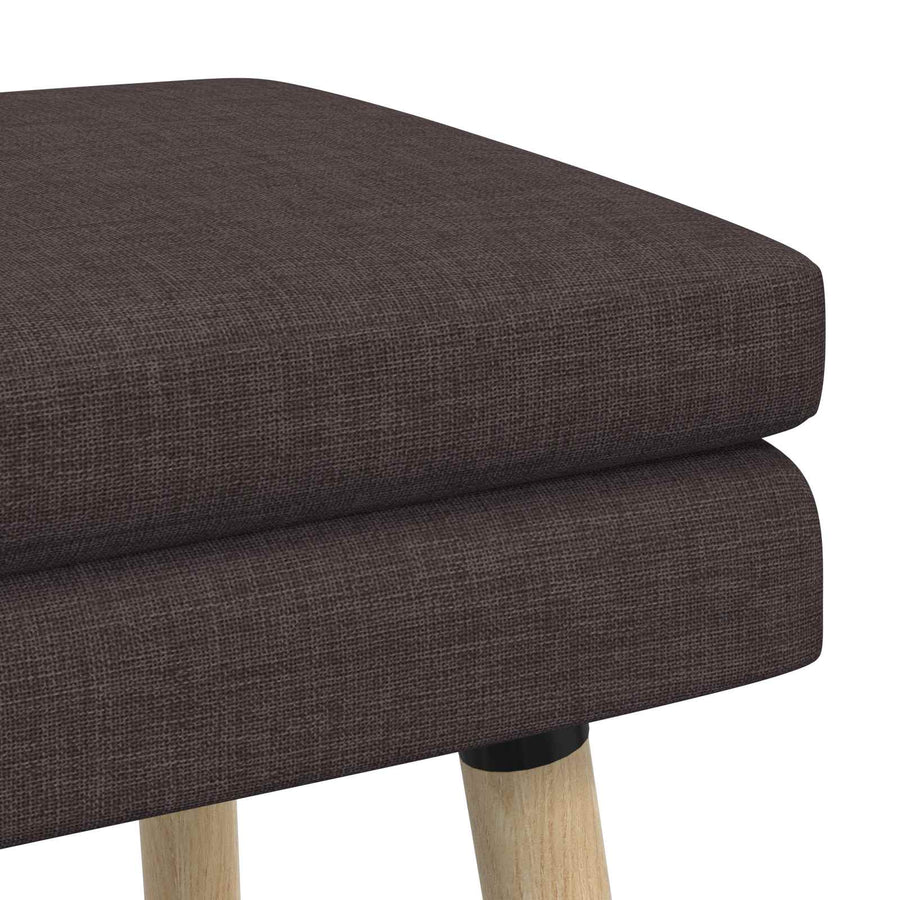 Dubbel Laagige Bank Donkerbruin 80 x 40 x 47 cm Stof