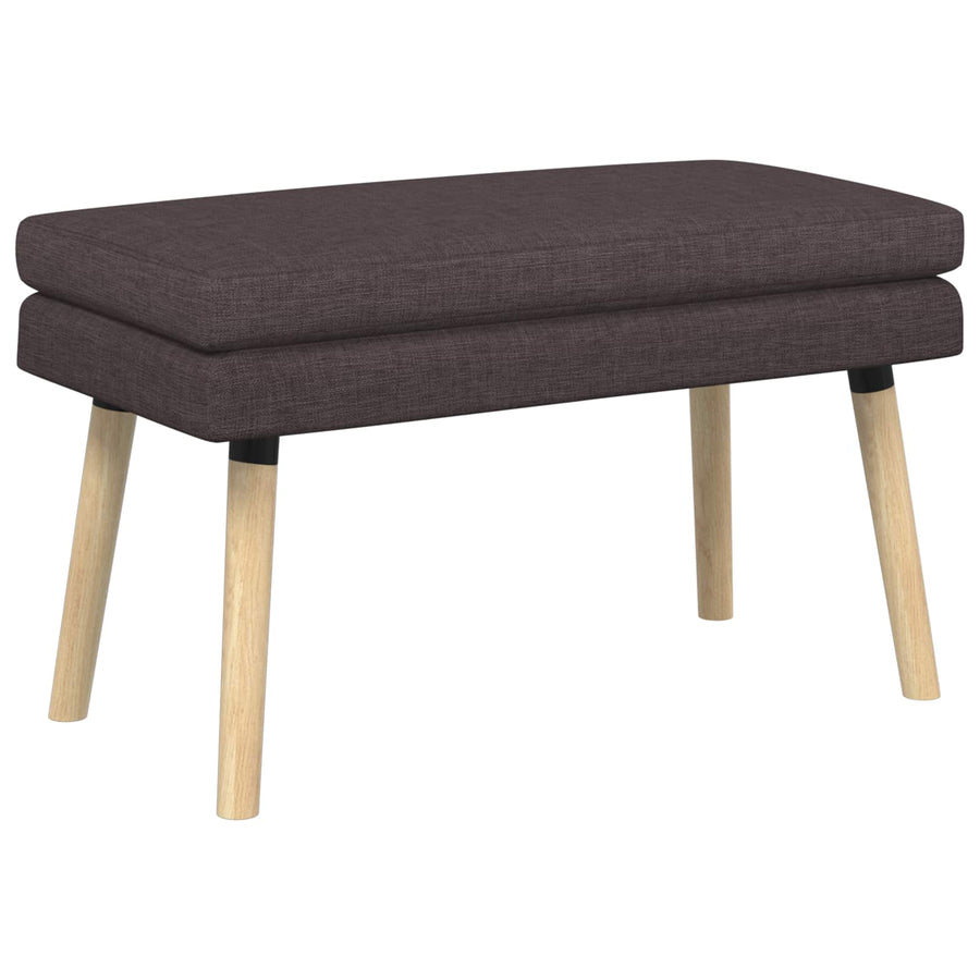Dubbel Laagige Bank Donkerbruin 80 x 40 x 47 cm Stof