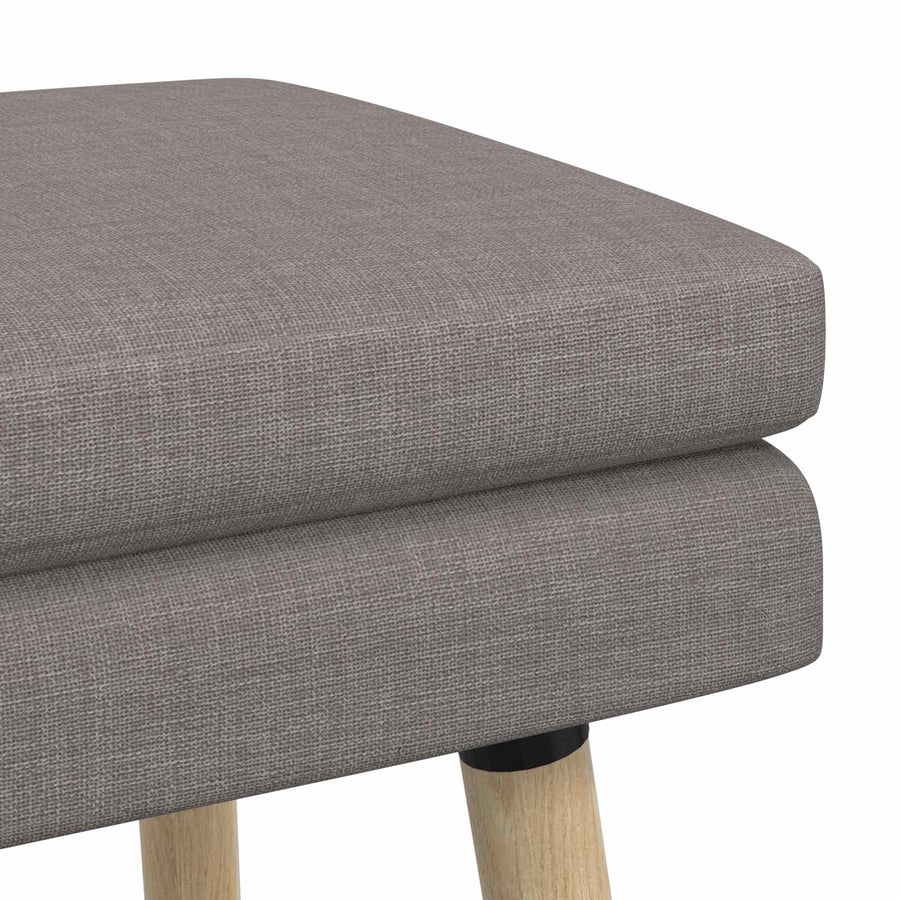 Dubbel Laagige Bank Taupe 80 x 40 x 47 cm Stof