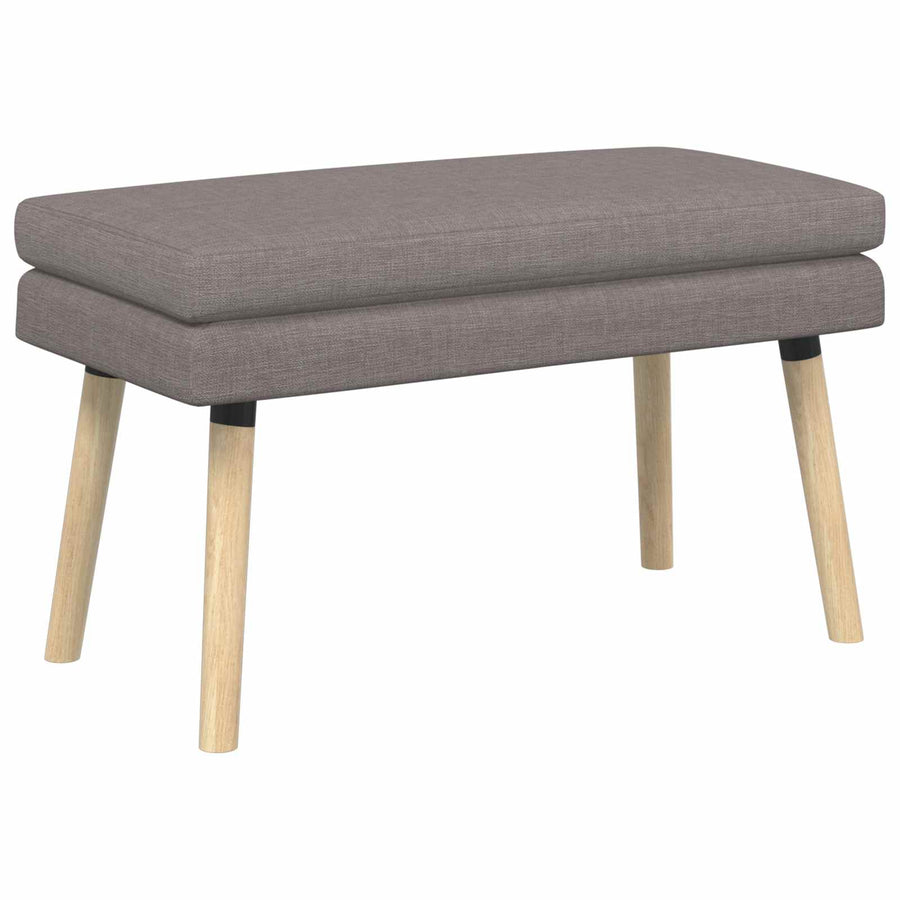 Dubbel Laagige Bank Taupe 80 x 40 x 47 cm Stof