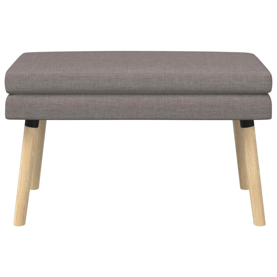 Dubbel Laagige Bank Taupe 80 x 40 x 47 cm Stof