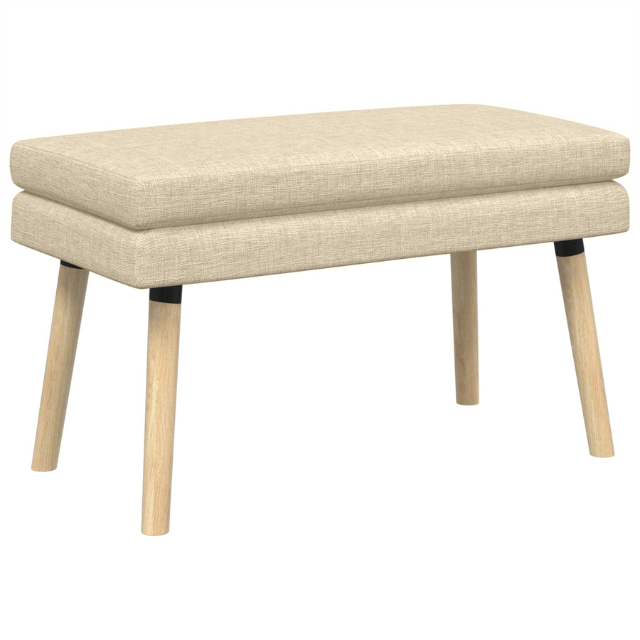 Dubbel Laagige Bank Crèmekleurig 80 x 40 x 47 cm Stof