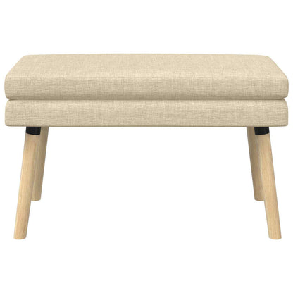 Dubbel Laagige Bank Crèmekleurig 80 x 40 x 47 cm Stof
