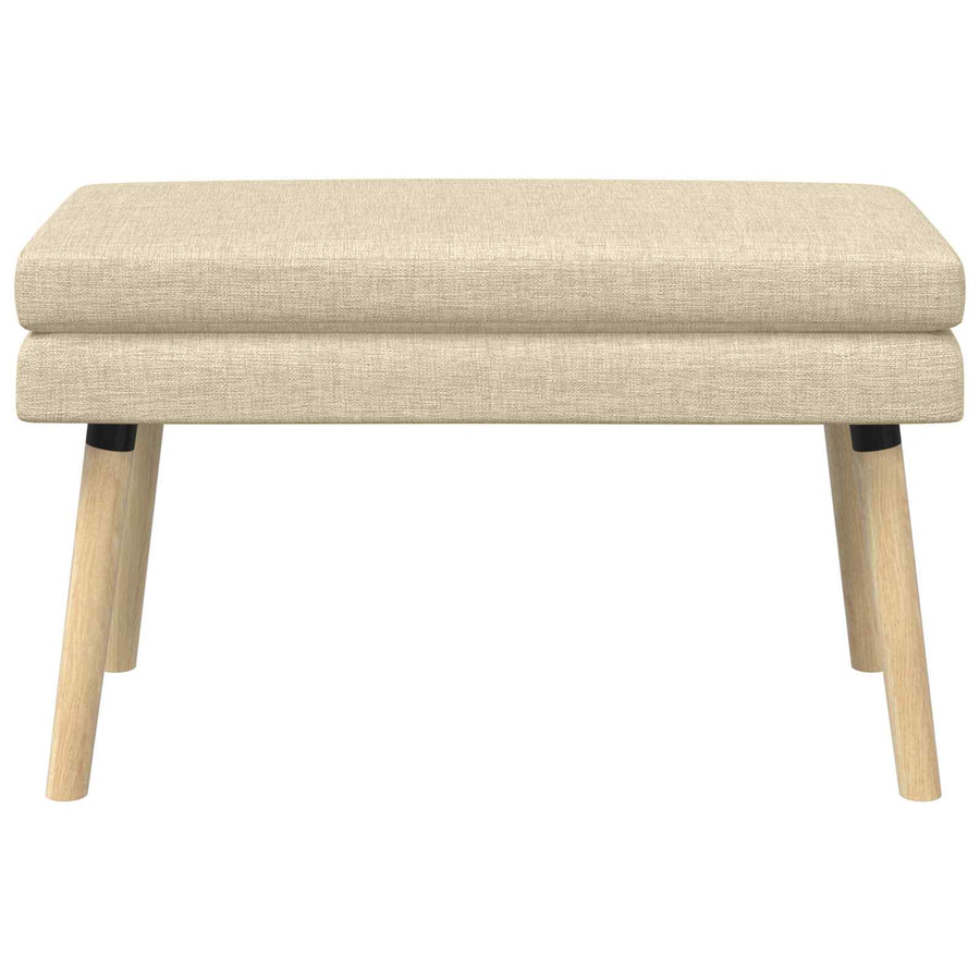 Dubbel Laagige Bank Crèmekleurig 80 x 40 x 47 cm Stof