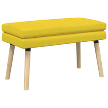 Dubbel Laagige Bank Lichtgeel 80 x 40 x 47 cm Stof