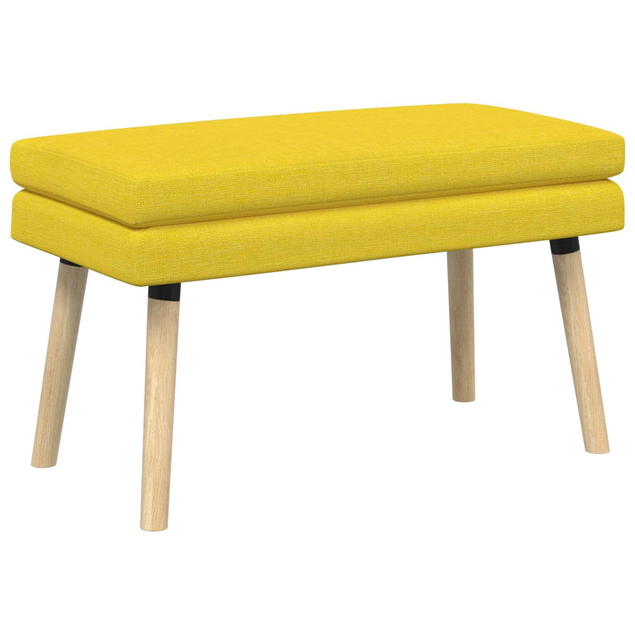 Dubbel Laagige Bank Lichtgeel 80 x 40 x 47 cm Stof