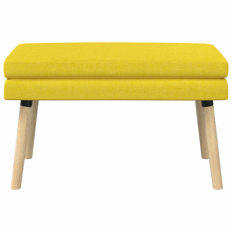 Dubbel Laagige Bank Lichtgeel 80 x 40 x 47 cm Stof