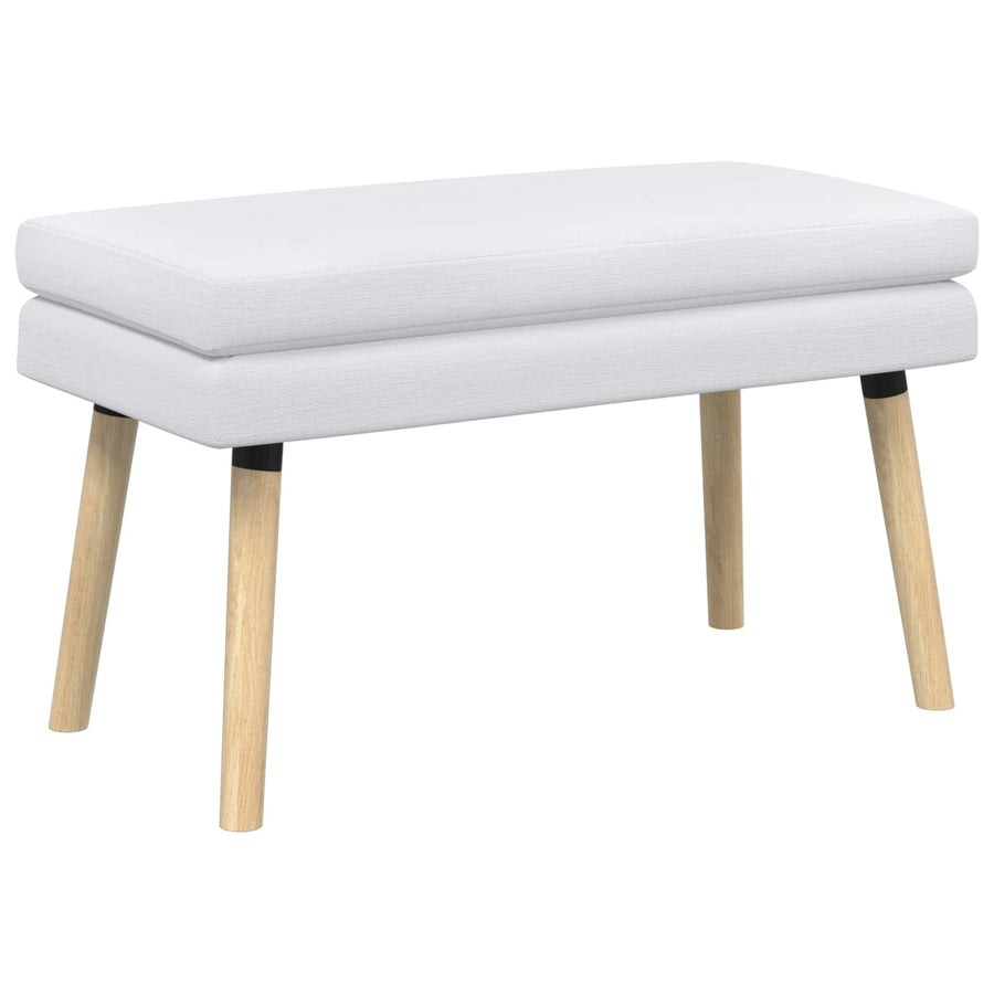 Dubbel Laagige Bank Wit 80 x 40 x 47 cm Stof
