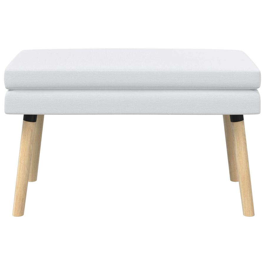 Dubbel Laagige Bank Wit 80 x 40 x 47 cm Stof
