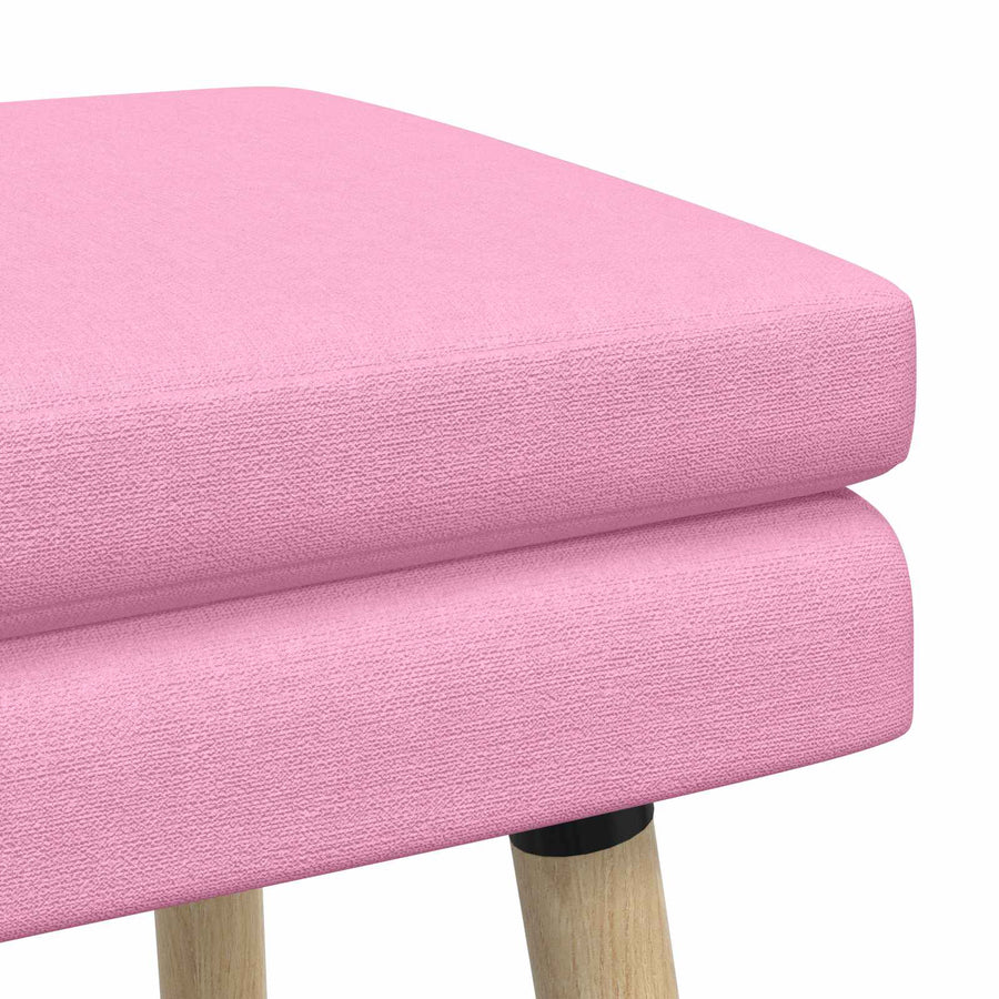 Dubbel Laagige Bank Roze 80 x 40 x 47 cm Stof