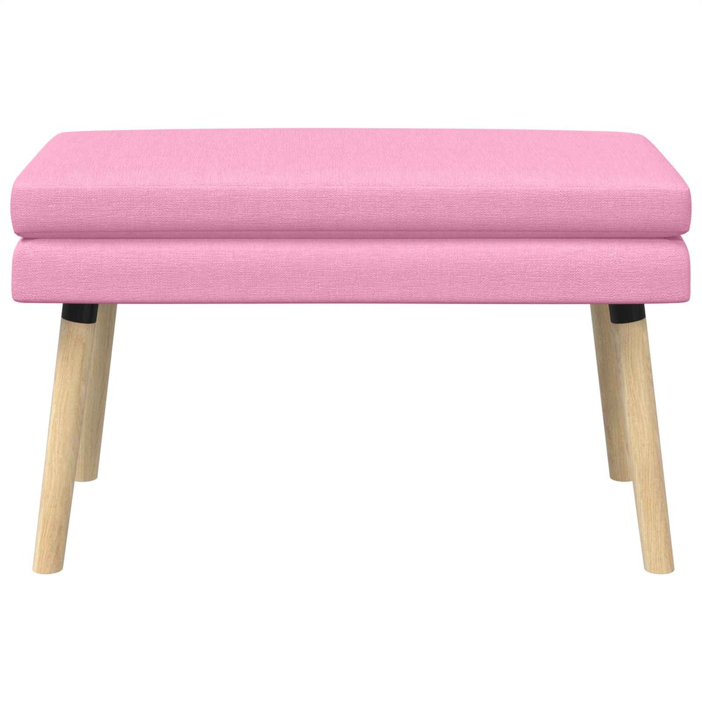 Dubbel Laagige Bank Roze 80 x 40 x 47 cm Stof