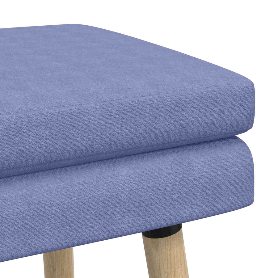 Dubbel Laagige Bank Jeans Blauw 80 x 40 x 47 cm Stof