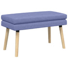 Bank jeansblauw 80x40x47 cm stof