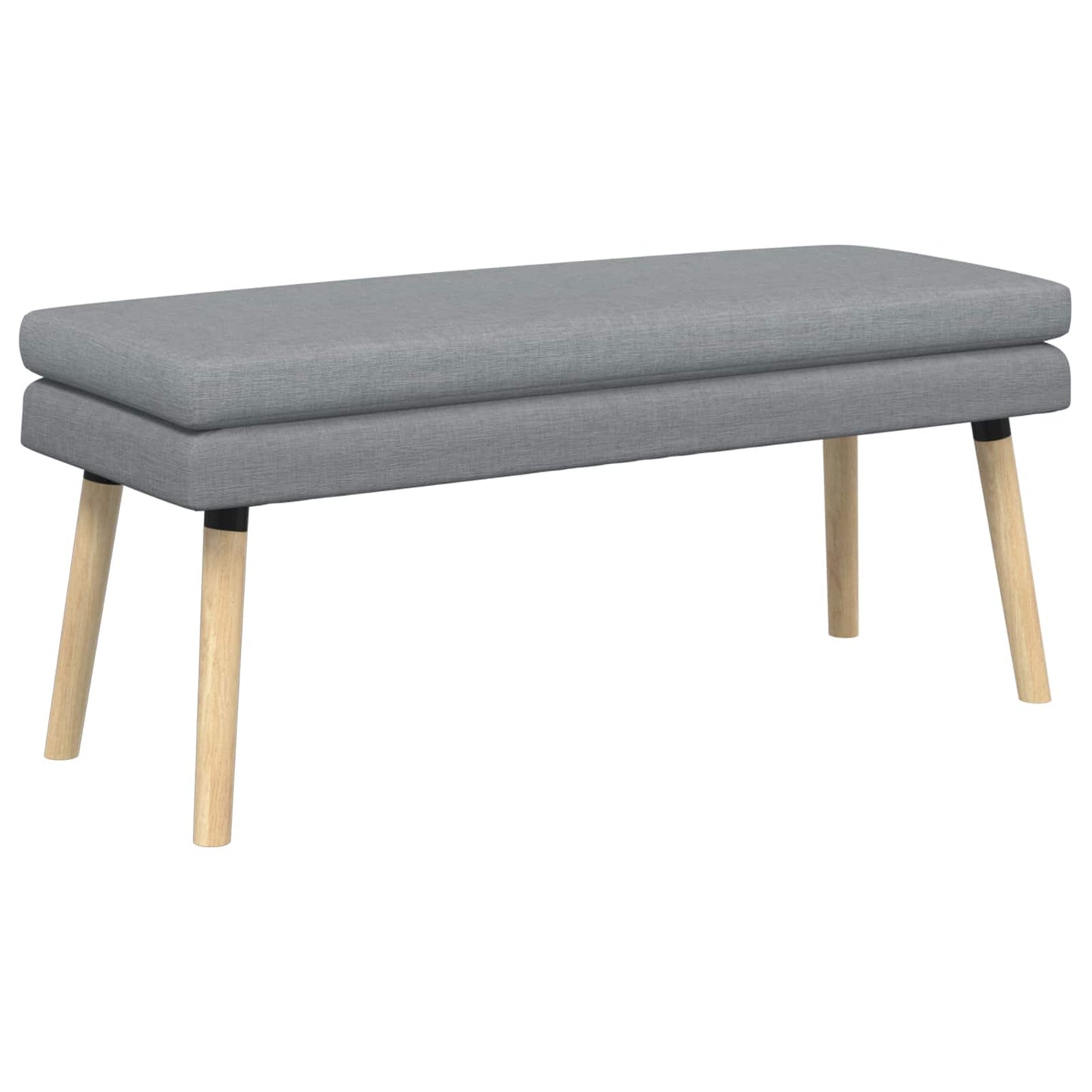 Dubbel Laagige Bank Lichtgrijs 110 x 40 x 47 cm Stof