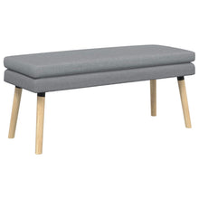 Dubbel Laagige Bank Lichtgrijs 110 x 40 x 47 cm Stof