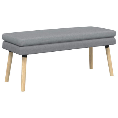 Dubbel Laagige Bank Lichtgrijs 110 x 40 x 47 cm Stof