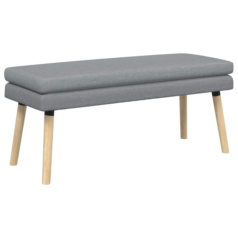 Dubbel Laagige Bank Lichtgrijs 110 x 40 x 47 cm Stof
