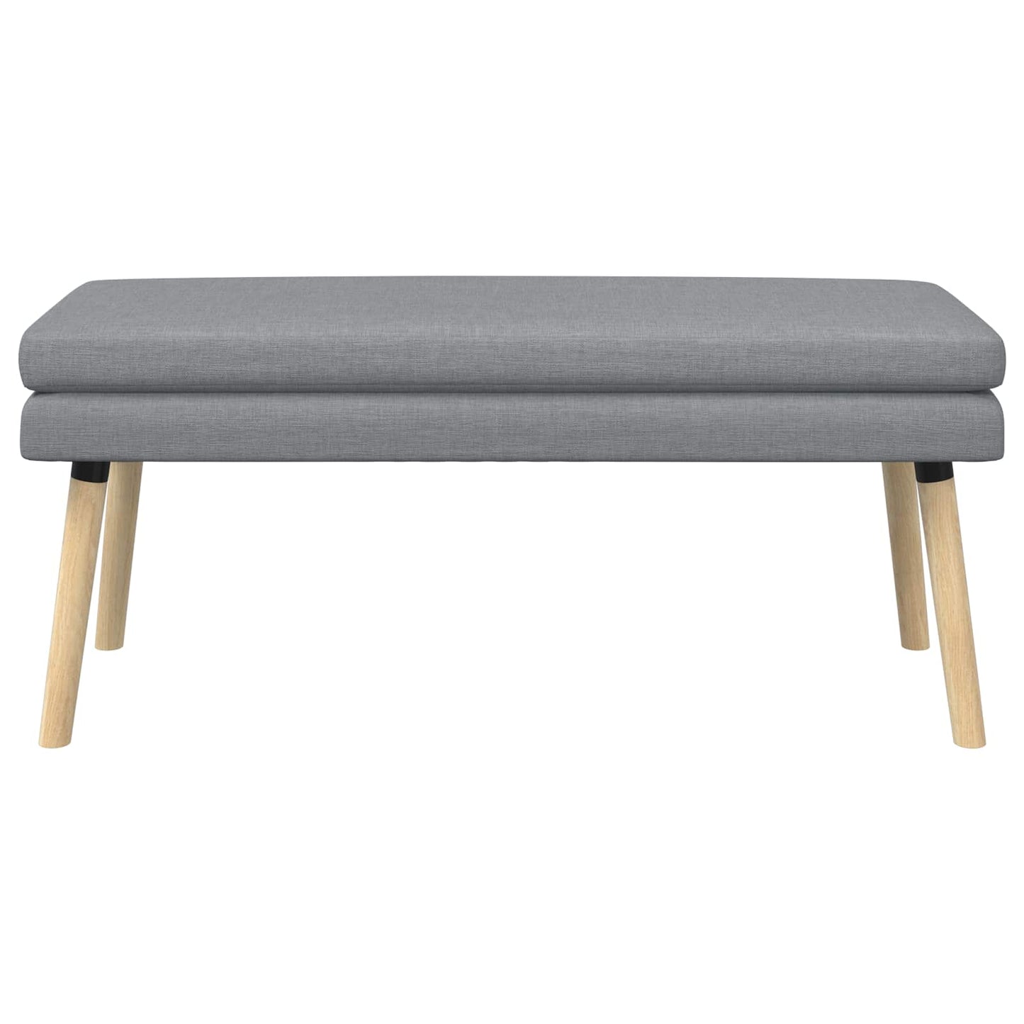 Dubbel Laagige Bank Lichtgrijs 110 x 40 x 47 cm Stof