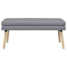 Dubbel Laagige Bank Lichtgrijs 110 x 40 x 47 cm Stof