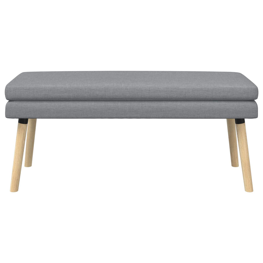 Dubbel Laagige Bank Lichtgrijs 110 x 40 x 47 cm Stof
