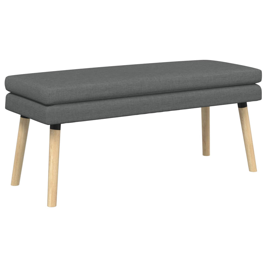 Dubbel Laagige Bank Donkergrijs 110 x 40 x 47 cm Stof