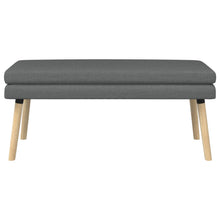Dubbel Laagige Bank Donkergrijs 110 x 40 x 47 cm Stof