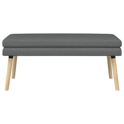 Dubbel Laagige Bank Donkergrijs 110 x 40 x 47 cm Stof