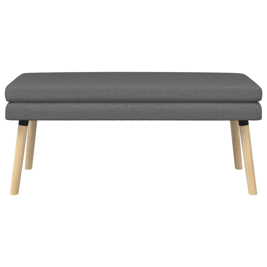 Dubbel Laagige Bank Donkergrijs 110 x 40 x 47 cm Stof