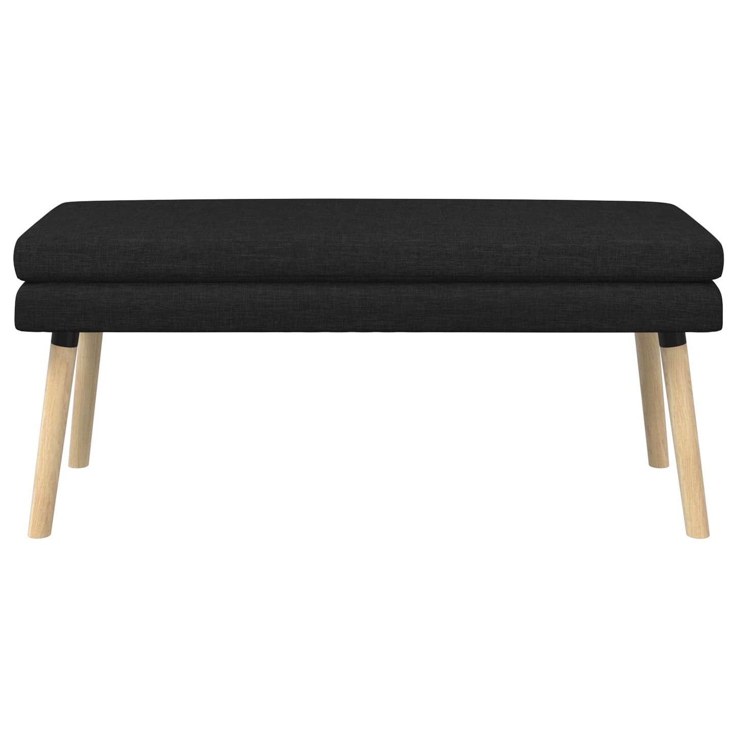 Dubbel Laagige Bank Zwart 110 x 40 x 47 cm Stof