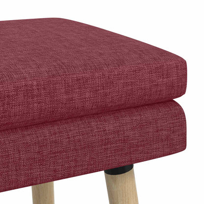 Dubbel Laagige Bank Wijnrood 110 x 40 x 47 cm Stof