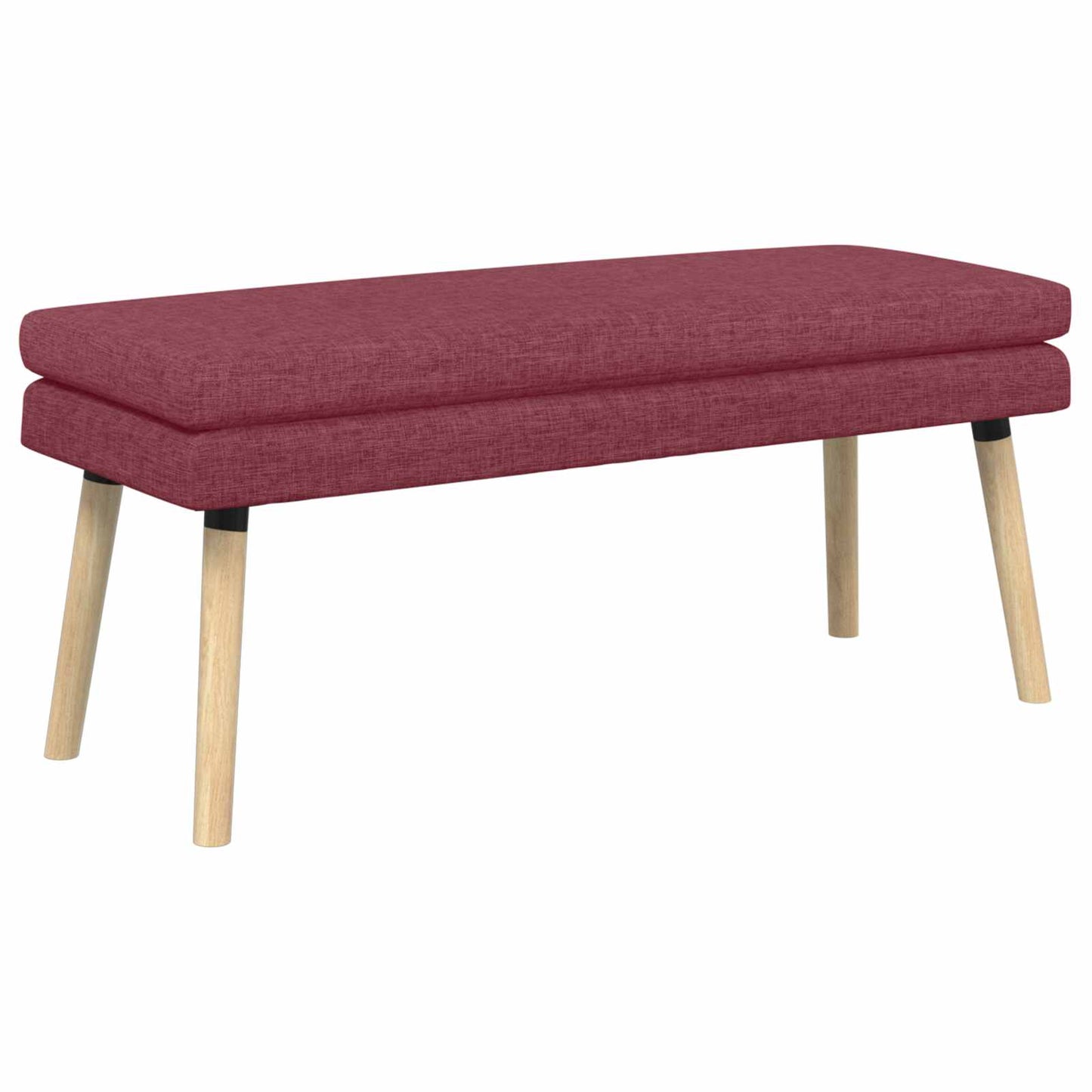 Dubbel Laagige Bank Wijnrood 110 x 40 x 47 cm Stof