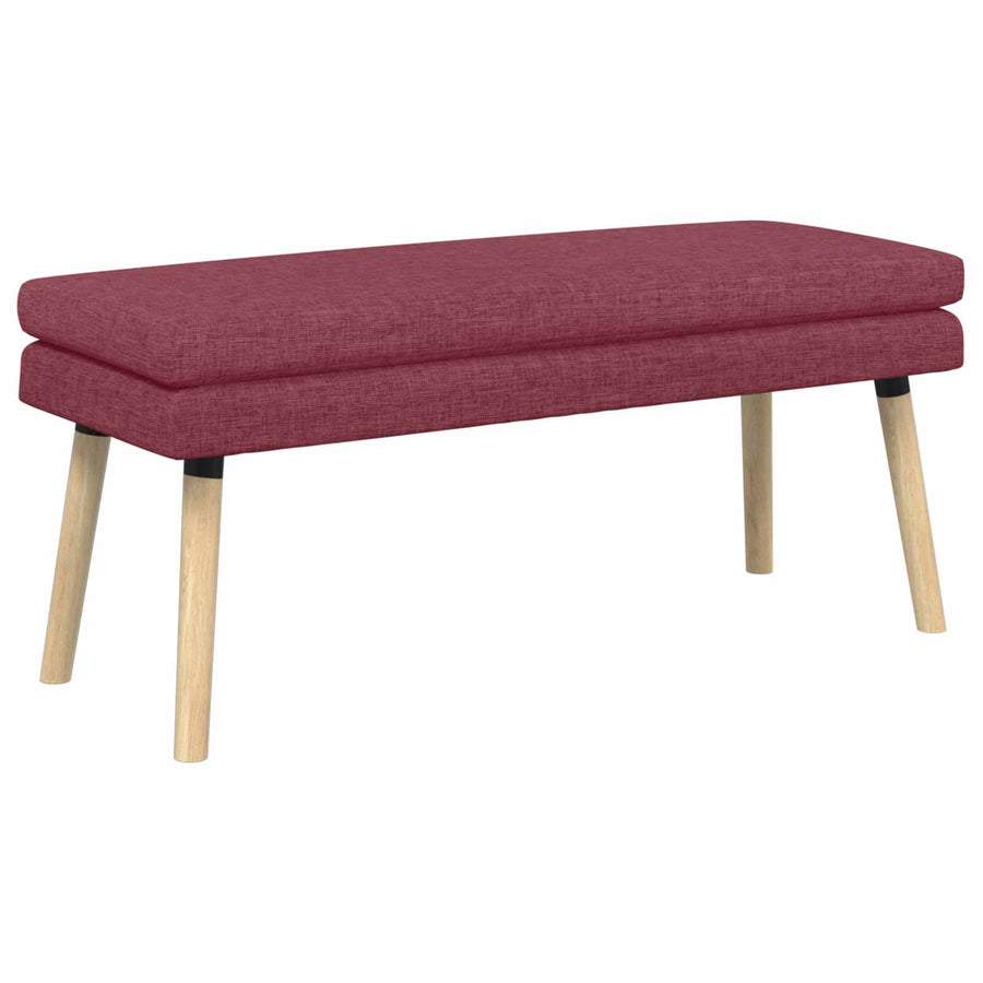 Dubbel Laagige Bank Wijnrood 110 x 40 x 47 cm Stof