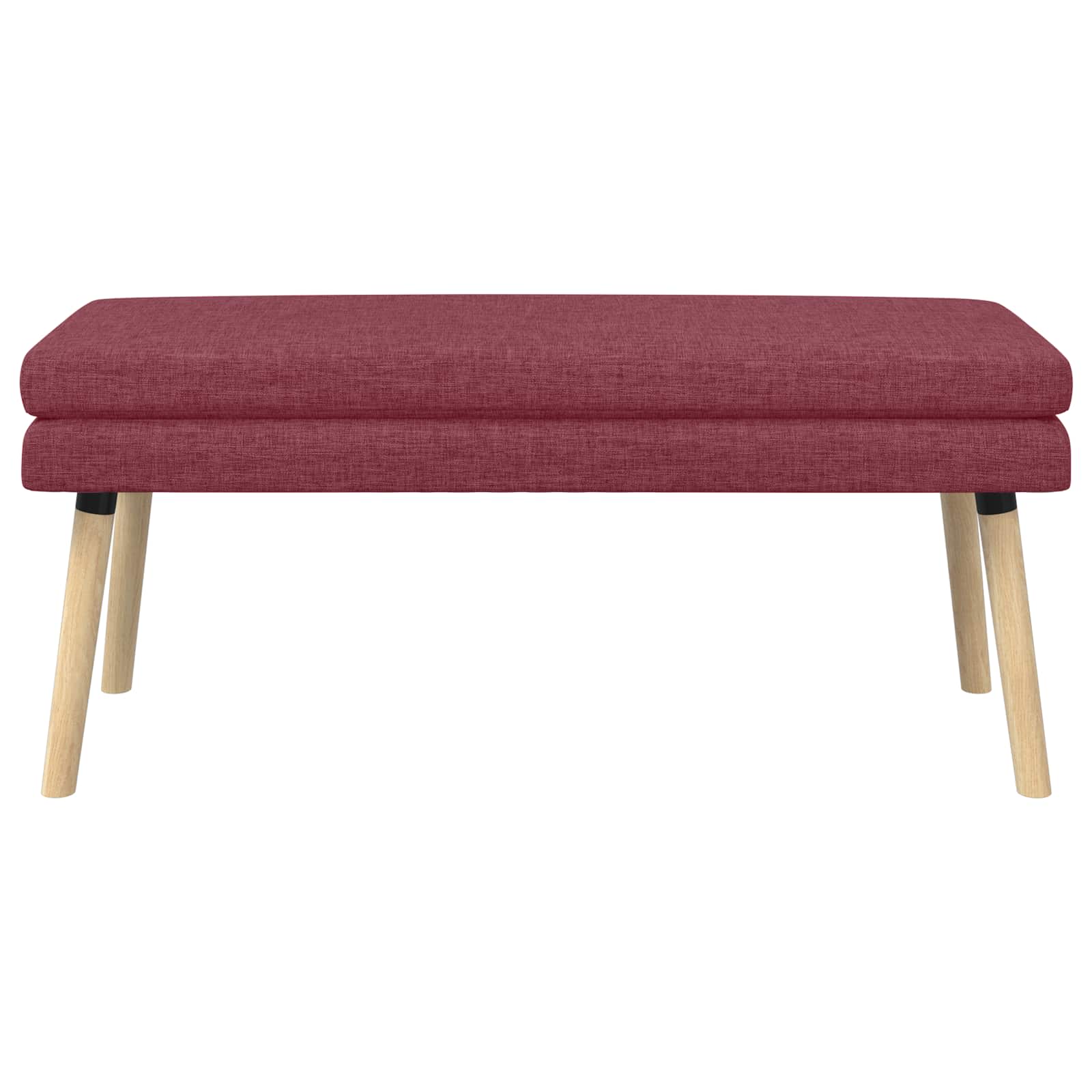 Dubbel Laagige Bank Wijnrood 110 x 40 x 47 cm Stof