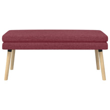 Dubbel Laagige Bank Wijnrood 110 x 40 x 47 cm Stof