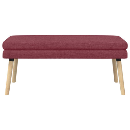 Dubbel Laagige Bank Wijnrood 110 x 40 x 47 cm Stof