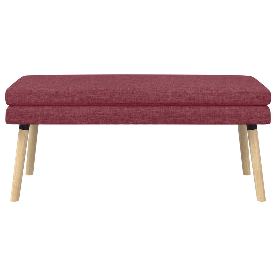Dubbel Laagige Bank Wijnrood 110 x 40 x 47 cm Stof